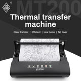 MT200 Tattoo Transfer Thermal Copier Machine Stencil Printer for Drawing Tattoos Photo Copy Printing