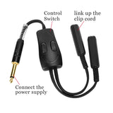 Double connect clip cord
