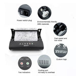 MT200 Tattoo Transfer Thermal Copier Machine Stencil Printer for Drawing Tattoos Photo Copy Printing