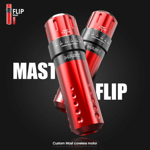 Mast Filp Six Stroke Length Options Rotary Pen Tattoo Machine